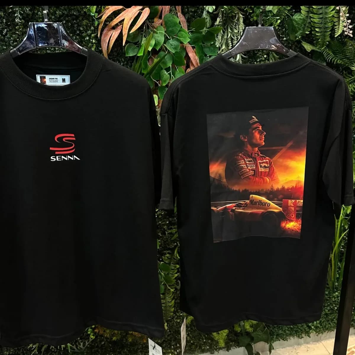 Camiseta Senna preta